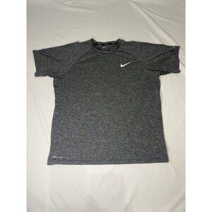 Nike Swim Men's DRI FIT Grey UPF 40+ Tee Shirt LARGE
